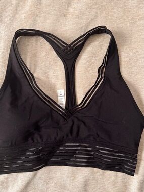 lululemon athletica Black Strappy Racerback Sports Bra